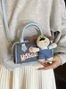 Bolso Boston de Dibujos Animados de Cachorro Transfronterizo, Gran Capacidad, Bolso de Mano de Moda y Versátil para el Trabajo, Bolso Cruzado Lindo y Moderno de Nicho