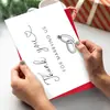 Compra Directa Transfronteriza de 1 Tarjeta de Agradecimiento Romántica para Boda con Juego de Sobres Rojos, Postal de Comercio Exterior al por Mayor Temu Shopee