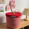 2025 Nuevo Estilo Cesta de Manzana Cesta de Almacenamiento Cuerda de Algodón Tejida Cubo de Almacenamiento Dibujos Animados Cosméticos Snacks Almacenamiento Varios