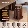 Mesa de comedor plegable de madera maciza, rectangular, para apartamentos pequeños, mesa y sillas de comedor para uso doméstico, modelo nuevo 2025, adecuada para viviendas de alquiler