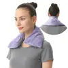 Almofada Quadrada para Aquecimento no Micro-ondas Aquecedor para Coluna Cervical Preenchida com Sementes de Linhaça, Sementes de Cássia e Sementes de Grama Almofada para Ombro e Pescoço Pacote de Compressa Quente