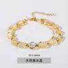 Pulseira de Cristal Oval Irregular Estilo Coreano Pequena Fresca Simples Pulseira de Citrino Pulseira de Contas Presente para Meninas Estudantes