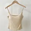 Top tipo camisola con almohadilla en el pecho, copa extragrande, expansión externa del pecho, chaleco ajustado para mujer Verano