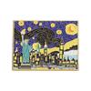 Broche con diseño de montaña y castillo estilo caricatura japonesa, pintura al óleo, insignia metálica de La noche estrellada de Van Gogh, accesorios para estudiantes, hombres y mujeres.