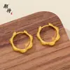 Novo Ear Cuff Minimalista de Guirlanda Dourado Escovado Design Único de Nicho Toque de Luxo Leve Brincos Dourados Foscos Atacado