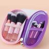 Traje de 10 mini brochas de maquillaje portátiles para base, sombra de ojos, pestañas, herramientas de maquillaje de belleza, brocha de maquillaje compacta al por mayor