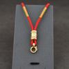 Mantra de Seis Caracteres Cordón Tejido Hecho a Mano Colgante Cuerda Gruesa Ajustable para Colgante de Hombre Collar Cordón para Colgante Amuleto Budista