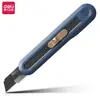 Cuchillo de Utilidad Deli Newse Ns062 Cuchillo para Papel Autoblocante Cortador de Papel Grande y Pequeño Cortador de Papel Simple para Abrir Paquetes