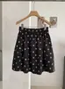 Falda de cuadros retro estilo coreano con retazos en línea A para mujer KEKEZOON, falda versátil adelgazante de cintura alta para otoño 9071