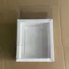 En stock caja de cajón de papel kraft negro caja de regalo perfumada para té empaque de PVC transparente caja de regalo caja de papel al por mayor