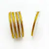 3/6/9/12/18 hilos de cordón dorado M2887 tejido a mano, hilo decorativo amarillo para trenzar, ensartar y hacer pulseras DIY