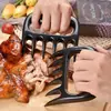 Separador de Carne de Garra de Oso para Desmenuzar Carne de Res y Pechuga de Pollo, Triturador de Carne de Plástico PP, Protector de Dedos, Triturador de Carne para Barbacoa de Comida Cocida, Garra de Carne