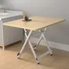 Mesa Dobrável para Moradia Alugada, Mesa de Jantar para Casa, Mesa de Estudo, Mesa Portátil para Exterior para Montagem de Barraca, Mesa Quadrada Pequena de Jantar para Dormitório