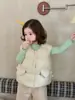 Ropa para Niños Estilo Otoño/Invierno Engrosada Bebé 2026 Nuevo Estilo Coreano Ropa Infantil Chaleco de Algodón Conjunto de Capa Base para Niñas