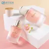 En Stock Botella de Vidrio de 50 ml con Fondo Grueso, Botella de Perfume Cilíndrica con Atomizador de Presión, Botella para Loción Cosmética, Botellas Rellenables al por Mayor