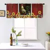 Nuevas Cortinas Pequeñas de Comercio Exterior Transfronterizo con Tema de Gallo, Cortinas de Puerta, Tela de Fondo, Tela Decorativa de Pared, Revestimiento de Pared, Barra de Cortina