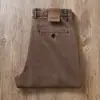Pantalones Casuales de Pierna Recta Sueltos para Hombre de Negocios, Sarro Lavado Estilo Europeo Otoño e Invierno, Color Caqui, 100% Algodón