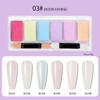Nuevo juego de manicura con polvo de espejo mágico de 6 colores, joyería sólida, polvo Aurora, galvanoplastia, láser, brillo para uñas, especial al por mayor
