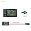 Acessórios de modificação de bateria de lítio para bicicleta de montanha de veículo elétrico Instrumento de tela colorida LCD para scooter elétrica LCD à prova d'água