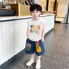 Conjunto de Verano sin Mangas con Purpurina Plateada para Niños, Chaleco Fresco Estilo Coreano, Ropa Moderna para Niños Pequeños, Ropa de Celebridad de Internet