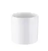 Vaso de Cerâmica Nórdico Simples Criativo Fosco Redondo Não Poroso com Prato Vaso para Bonsai Fornecimento Direto da Fábrica