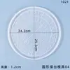 Molde de Resina de Cristal DIY Amapola Divertido Soporte de Exhibición Redondo Molde de Silicona para Dados Runas Letras