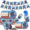 Zootopia 2 Tema Festa de Aniversário Decoração Bandeirola Prato de Papel Descartável Copo de Papel Guardanapo Toalha de Mesa Faca Garfo Colher