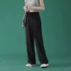 Calça Masculina Minimalista Estilo Ins para o Verão, Caimento Fluido Moda Coreana Versátil Casual Calça Longa, Calça Reta Solta Fresca e Estilosa