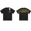 Camiseta de manga curta Corteiz estilo Royale Heavyweight, marca americana de streetwear com estampa em letras góticas