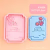 Série Temática de Primavera Formas de Biscoito Flor 3D Realista Desenho Animado Formas de Biscoito Argila DIY Impressão Anime