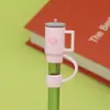 Nuevo tapón de tapa de pajita a prueba de polvo de gran diámetro de 10 mm se puede reciclar linda taza de té de leche tapón de pajita grueso fabricantes suministro