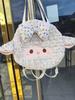 Bolsa Transversal Urso de Manteiga Desenho Animado Estilo Japonês Grande Capacidade Pelúcia Bolsa de Ombro Bolsa Fofa Estilo Japonês para Meninas