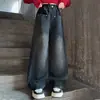 Pantalones para Niñas 2026 Nuevo Estilo Pantalones Anchos de Otoño para Niñas Mayores y Estudiantes de Secundaria, Jeans de Moda para Niñas