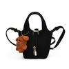 Venda Direta da Fábrica Bolsa de Ombro Feminina Texturizada da Moda Bolsa de Mão Casual Tipo Cesta de Legumes Bolsa Transversal com Design Personalizado de Estampa de Leopardo