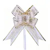 Envío Gratis Transfronterizo 50 Grande Gasa de Nieve Patrón de Árbol Lazo Flor Tirada a Mano Cinta de Regalo para Coche de Boda Embalaje Flor de Corteza