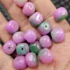 Quadrado Violeta Lulutong Jade Contas Soltas Jadeita Jade Verde Flores Flutuantes Quadrados Irregulares Lingotes Cubos de Açúcar Enfeites Contas