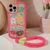 Cuerda tejida a mano de colores adecuada para la cadena colgante de la funda del teléfono móvil, cuerda para teléfono móvil, correa de muñeca portátil, cuerda portátil de color de contraste personalizada antipérdida