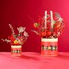 Ping An Feliz Véspera de Ano Novo Balde de Flores Buquê de flores fruta da fortuna Festival da Primavera sala de estar decoração festiva ornamentos diy produtos acabados