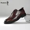 Zapatos de Cuero Formales de Negocios de Suela Blanda Estilo Británico para Hombre, Nuevos Estilos de Primavera y Otoño, Zapatos Derby Casuales para Hombre, Zapatos para Novio de Boda