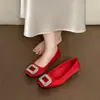 Zapatos de salón para mujer con pedrería estilo Chanel, modelo nuevo para primavera y otoño 2026, elegantes zapatos de boda, zapatos para ir al trabajo y al día a día, zapatos de salón con tacón de cuña