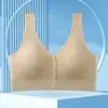 Hebilla de Apertura Frontal Más Gordo Tallas Grandes Estilo Madre Espalda Bonita Sin Aros Chaleco de Una Copa Apretado al Pecho Sujetador Sexy Lencería para Mujeres
