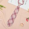 Corbata pequeña JK para mujer, estilo universitario, a cuadros, uniforme japonés holgado para hombres y mujeres, estudiantes, camisa, corbatas cortas de moda