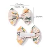 Lazo de tela floral fresca lindo pasador bordado para niños bebé versátil pasador para pelo suelto accesorio para el cabello 3556