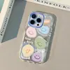 Funda de teléfono con expresión linda adecuada para iPhone 17 Pro Max, funda color crema Apple 16, diseño creativo de nicho 12, acabado espejo 11