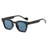 Gafas de Sol Cuadradas Cool para Hombre con Remaches Dobles Únicos, Gafas de Sol Únicas para Mujer con Caras Pequeñas