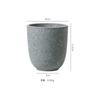 Vaso de Flores Cerâmico Estilo Escandinavo Wabi-Sabi Preto Orquídea Phalaenopsis Alta Suculenta Conjunto de Vasos de Argila Pequeno