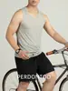 Camiseta sin mangas de seda helada de secado rápido para hombre 2026 Verano Ligera Transpirable Malla hueca Deportiva Casual Cuello redondo Chaleco