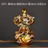 Botella de Vino Vacía de Cerámica, Doble Dragón Creativo Jugando con una Perla, Jarra para Licores, Tarro de Vino Sellado para el Hogar, Botella de Vino Decorativa
