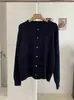 KEKEZOON Cárdigan Básico de Punto Multicolor Estilo Coreano Color Sólido Cuello Redondo Manga Larga Chaqueta Suéter Versátil 8787
