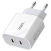 Carregador Múltiplo Popular da Amazon Dual Pd20W Tipo-C Adaptador de Carregamento Rápido para Celulares, Adequado para Apple 17/16